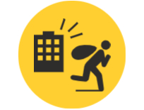 Graphic of theft, protect yourself from theft today with Selective Insurance